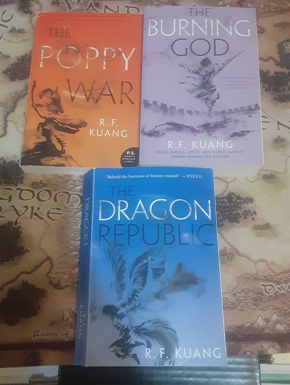The POPPY WAR Trilogy By R F. Kuang 3 Trade paperback book Set ,